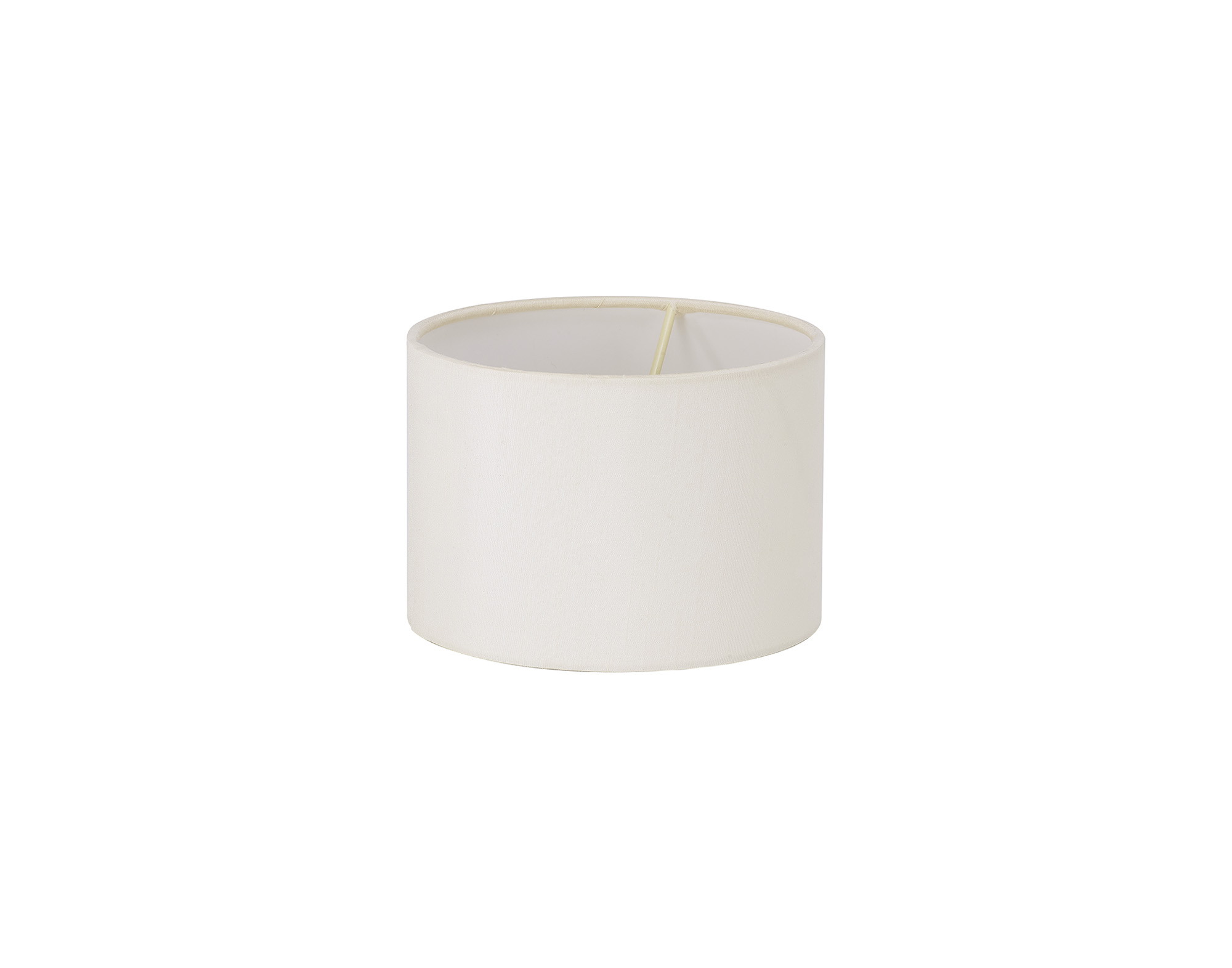 D0864  Serena 16cm Faux Silk Fabric Shade Ivory Pearl, White